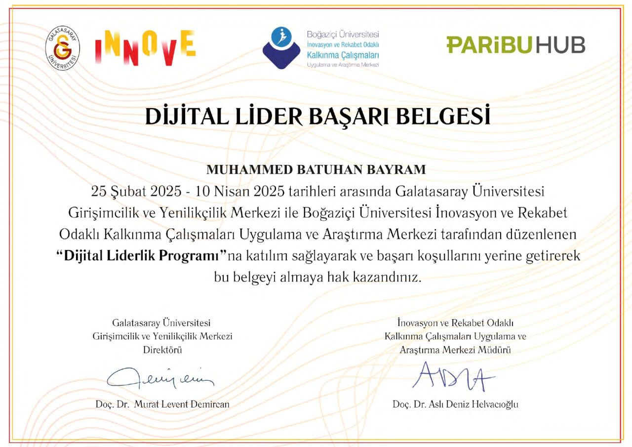 DLA 2025 — Başarı Sertifikası